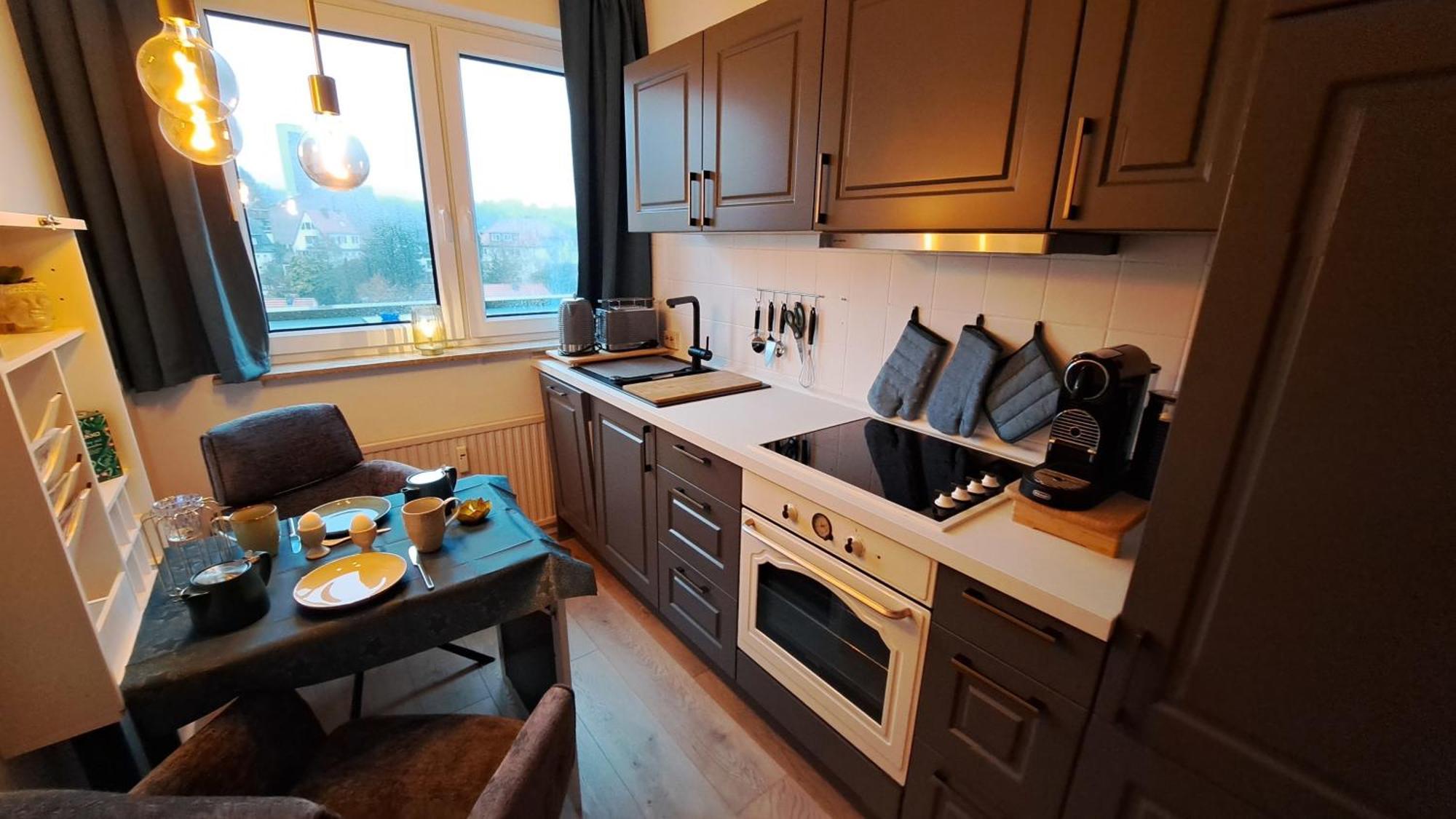 Das Kleine Penthouse Mit Kamin Бад Захса Екстериор снимка